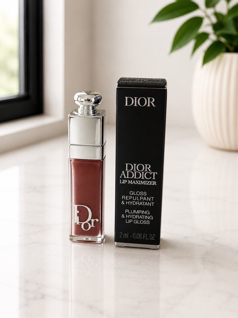 $26 Dior Addict Lip Maximizer 018 Intense Spice Plumping Gloss 2ml NIB